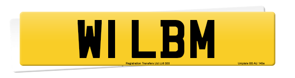 Registration number W1 LBM